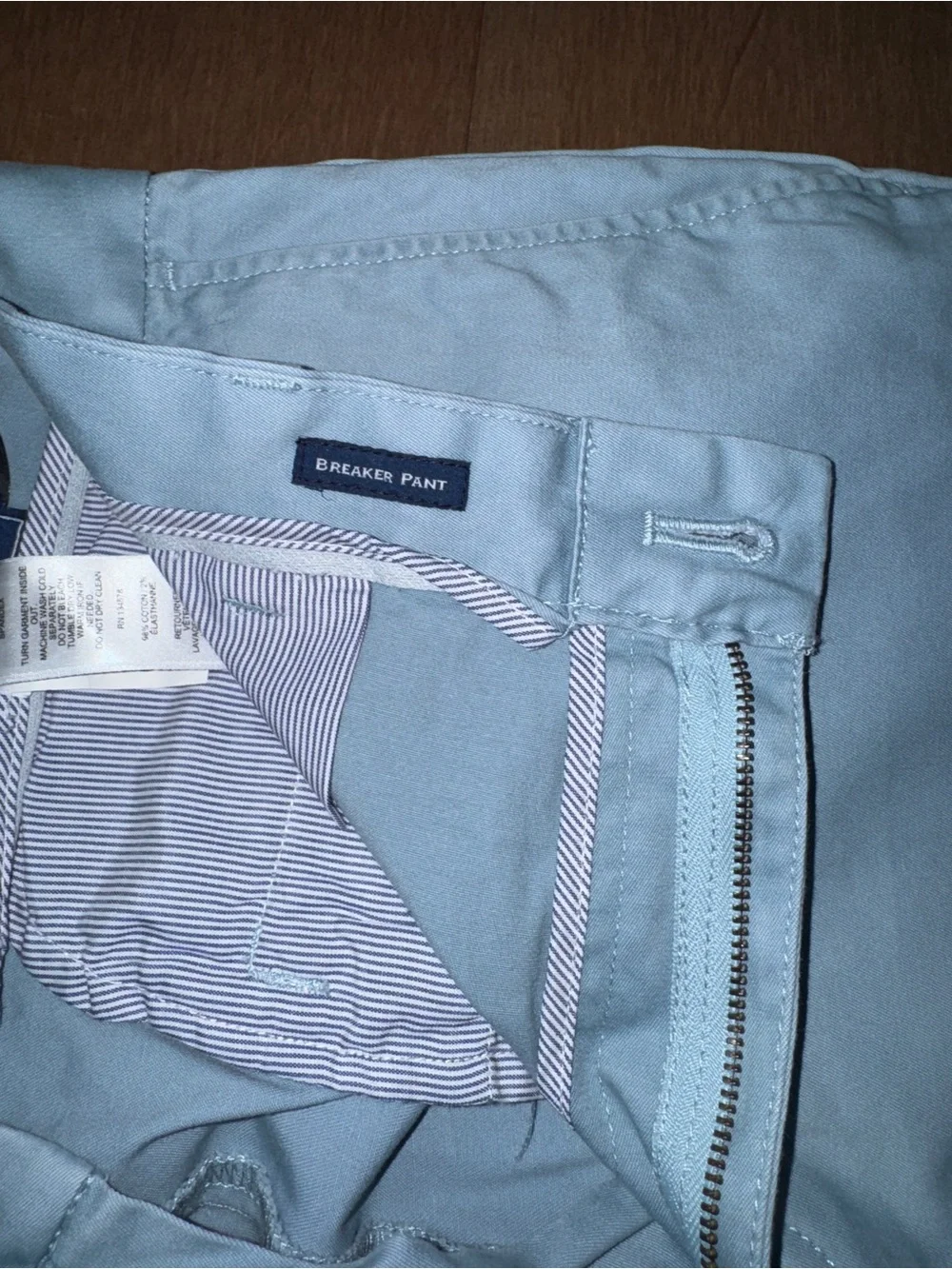 Men's Vineyard Vines Breaker Pant Light Blue Chino Pants 34/32 Lightly Worn